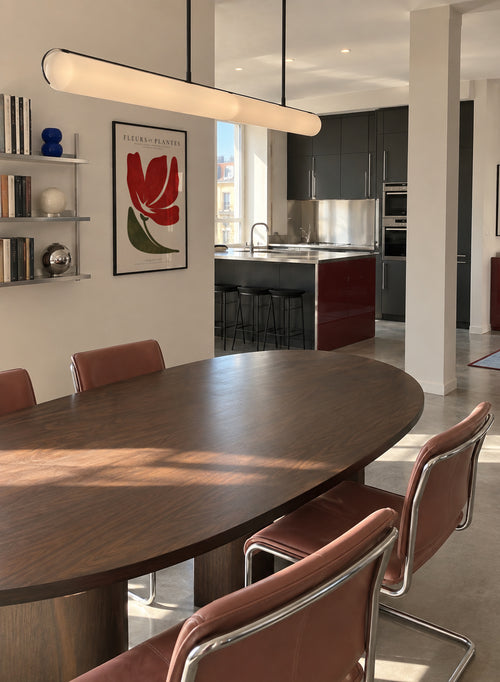 Red Poppy - Framed poster in an interior