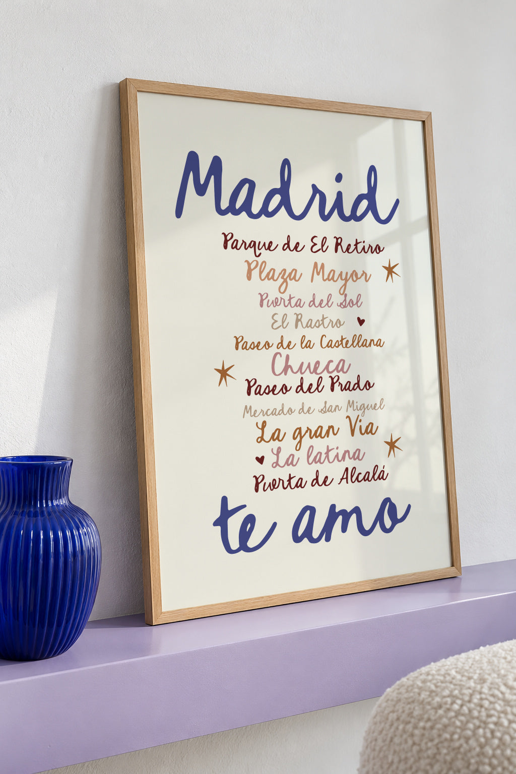 Madrid Te Amo - Framed poster detail