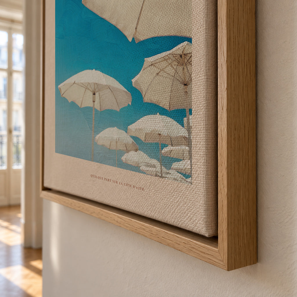 La Plage - Framed canvas detail