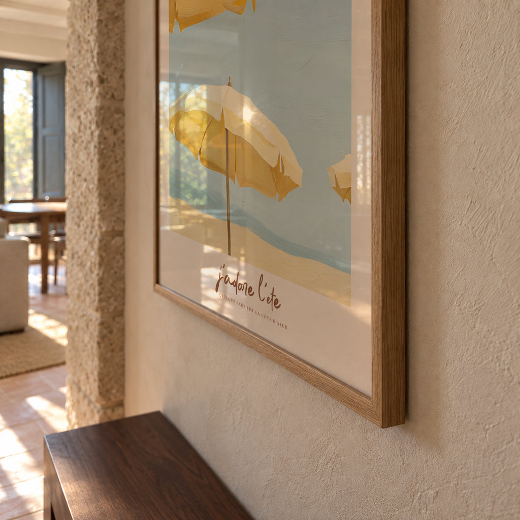 Le été - Framed poster detail