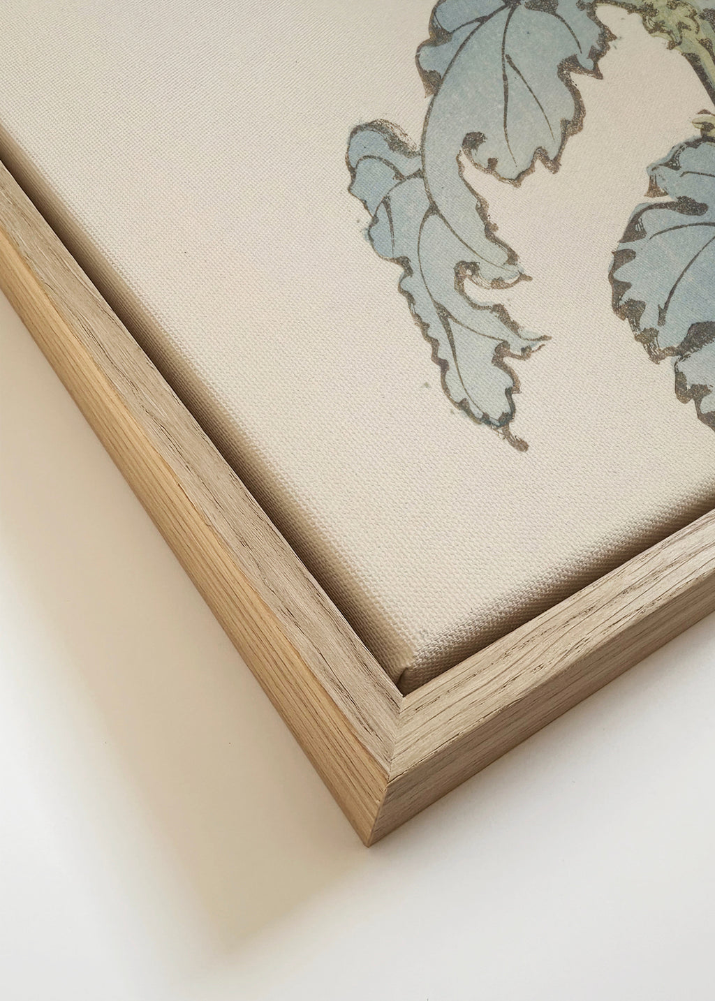Japanese chrysanthemum flower by Keika Hasegawa - Framed canvas detail