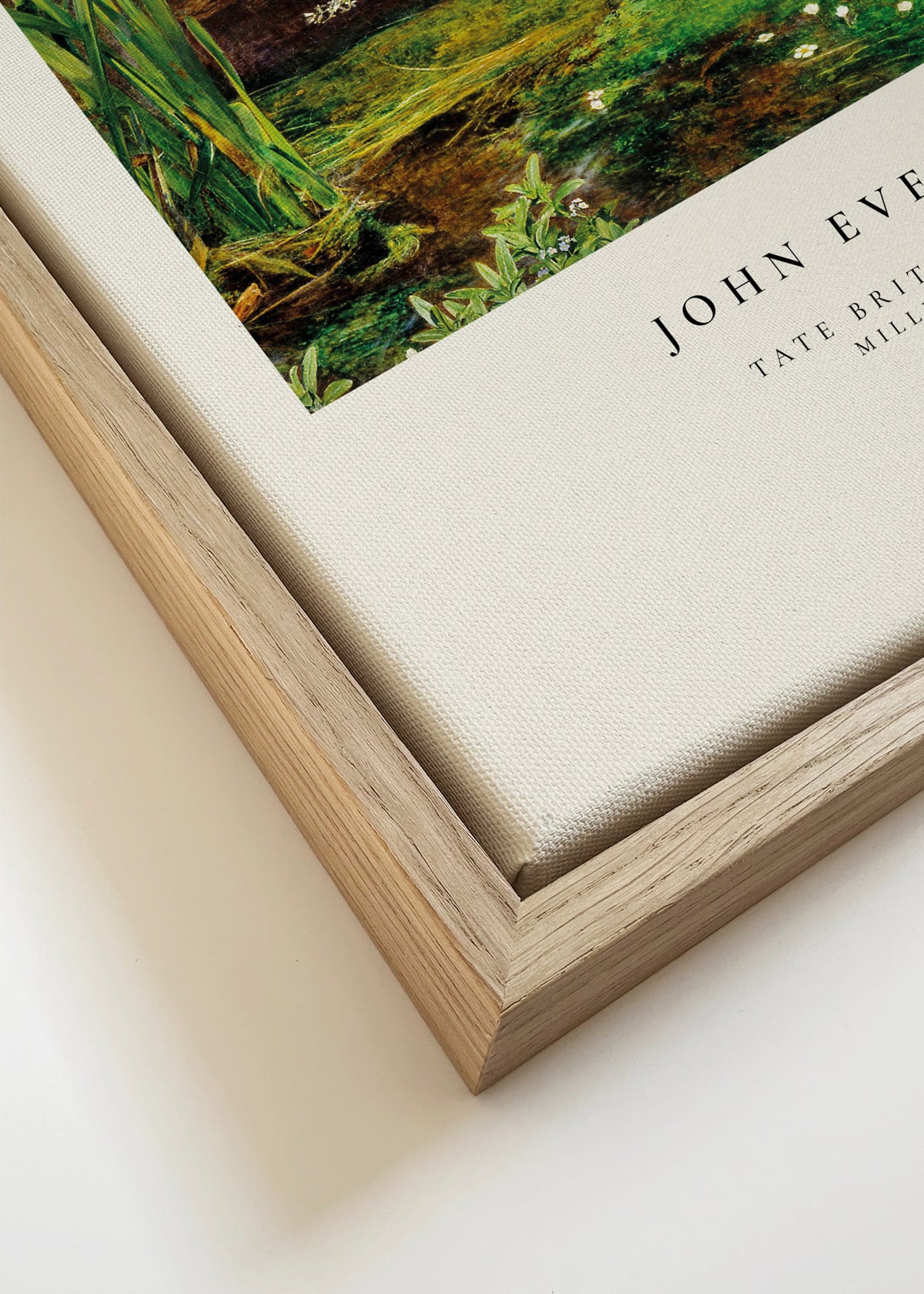 Ophelia by John Everett Millais - Framed canvas detail