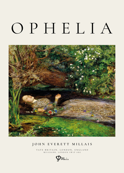 Ophelia by John Everett Millais - Unframed art print