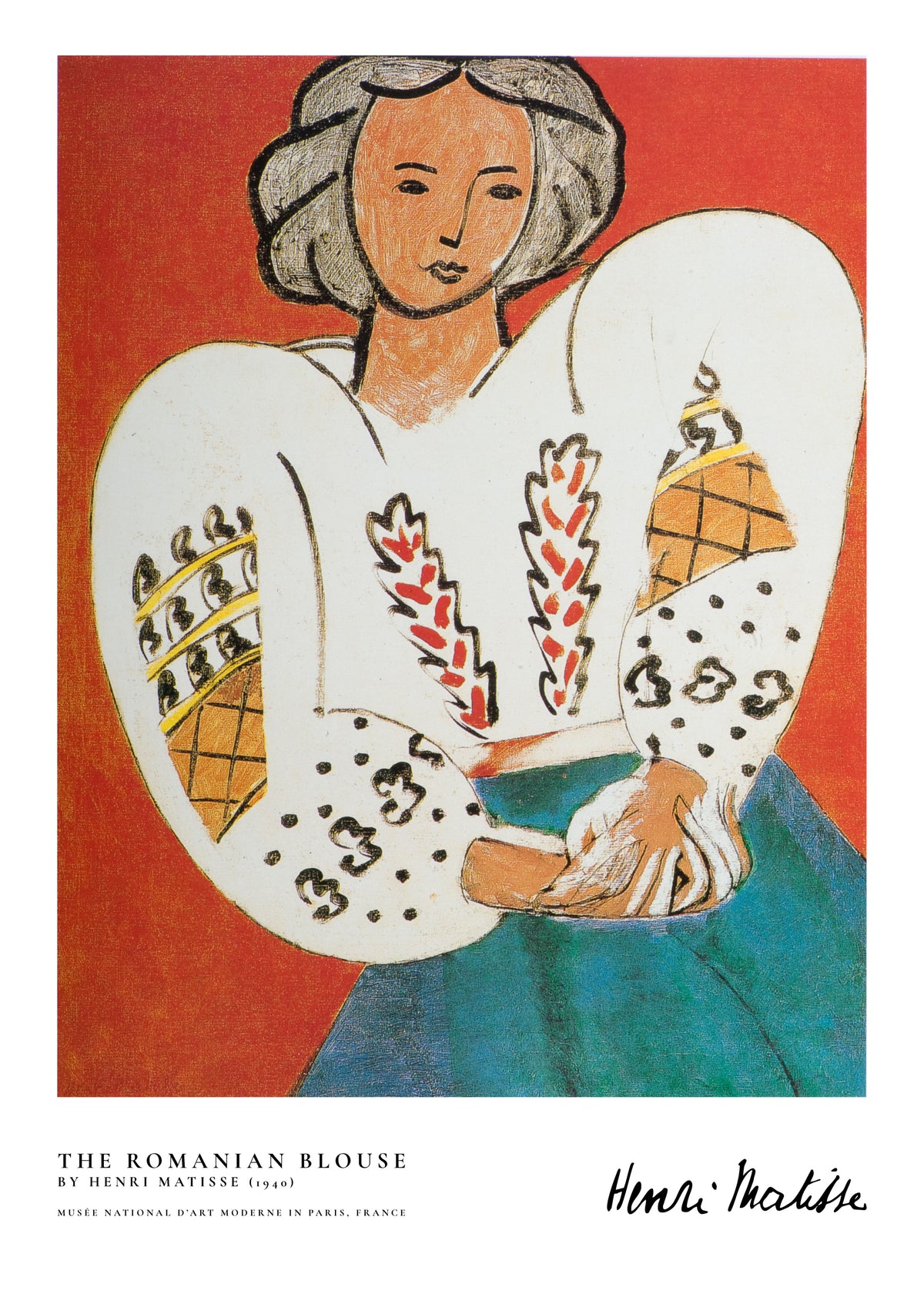 The Romanian Blouse by Henri Matisse - Unframed art print
