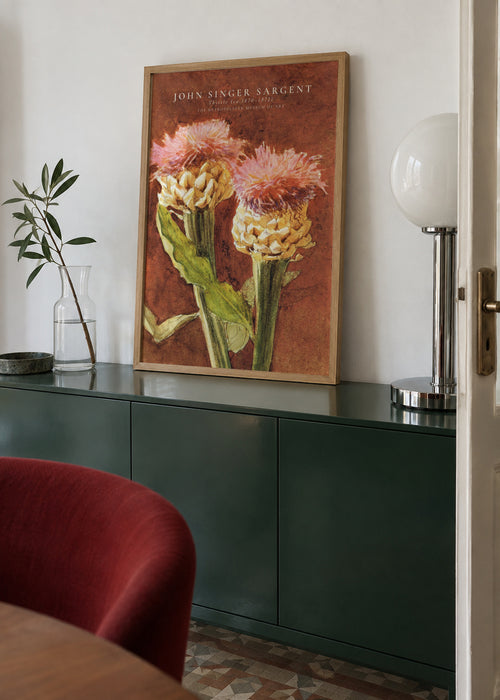 John Singer Sargent Thistle - Framed poster in an interior