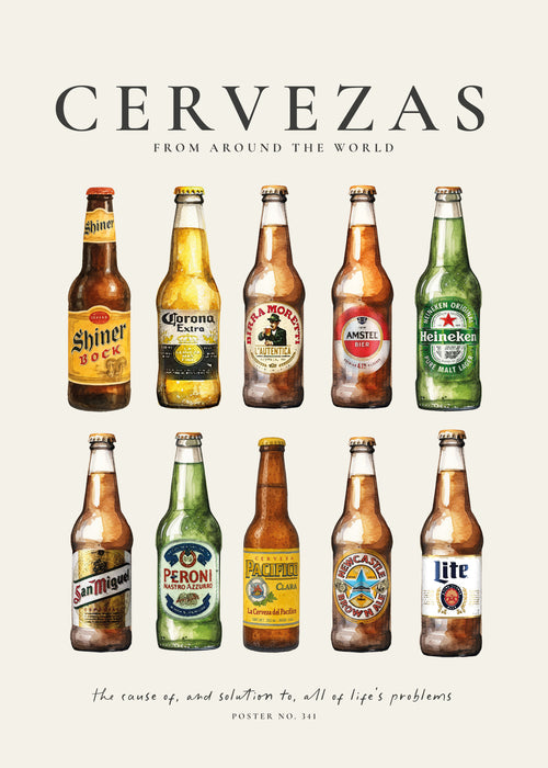 Cervezas (Beers) - Obra sin marco