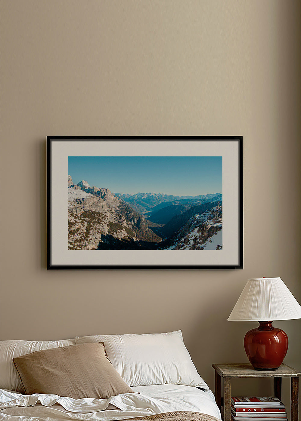 Cuadro de paisaje con vista de montaña nevada – Canvas1