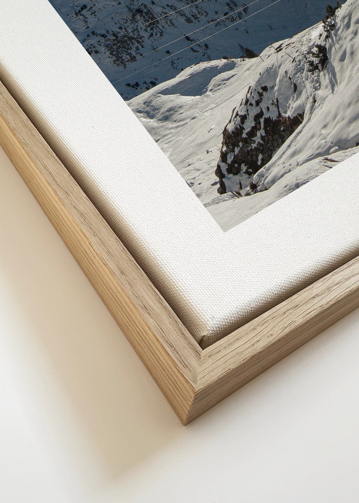 Winter Light - Framed canvas detail