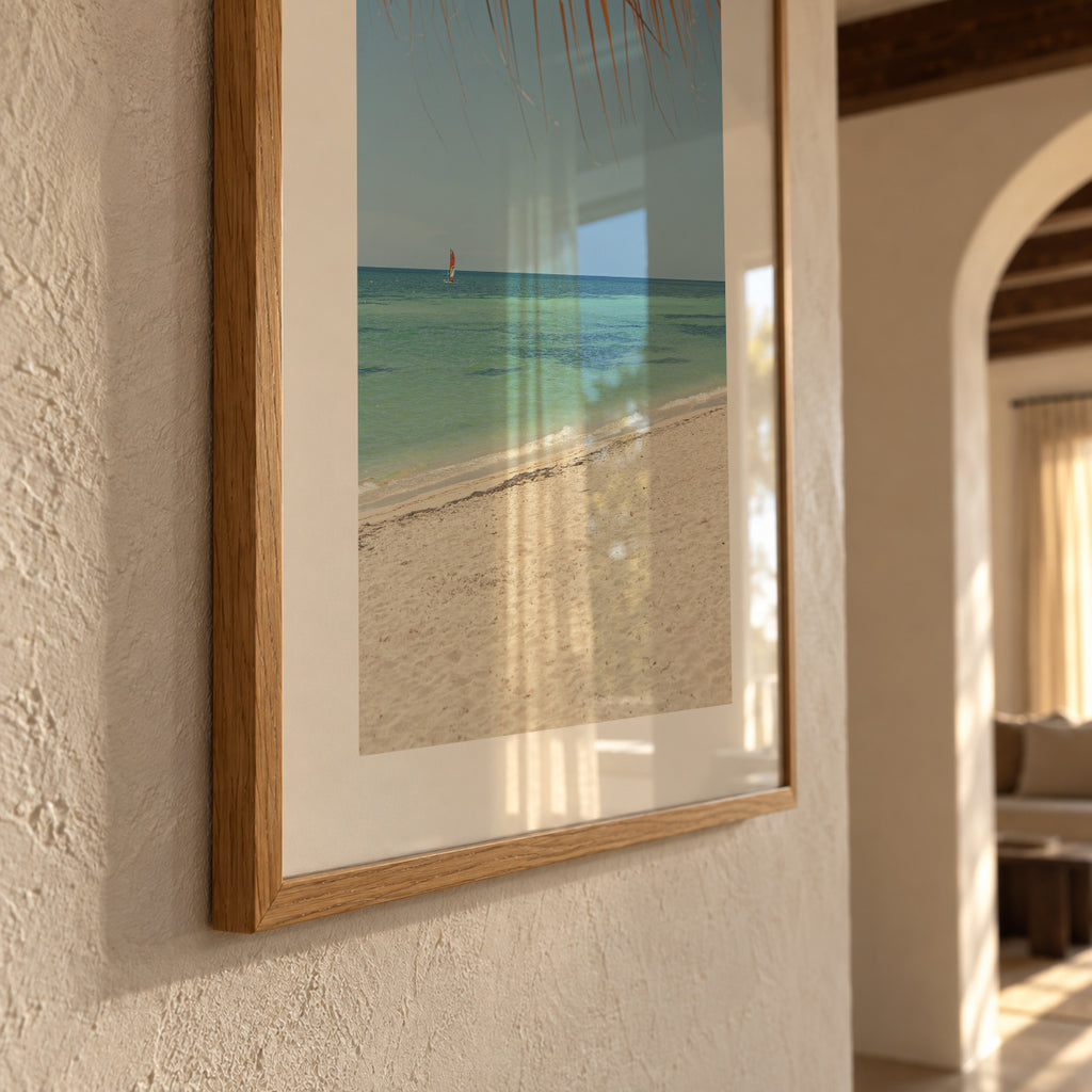 Caribbean Shore - Framed poster detail