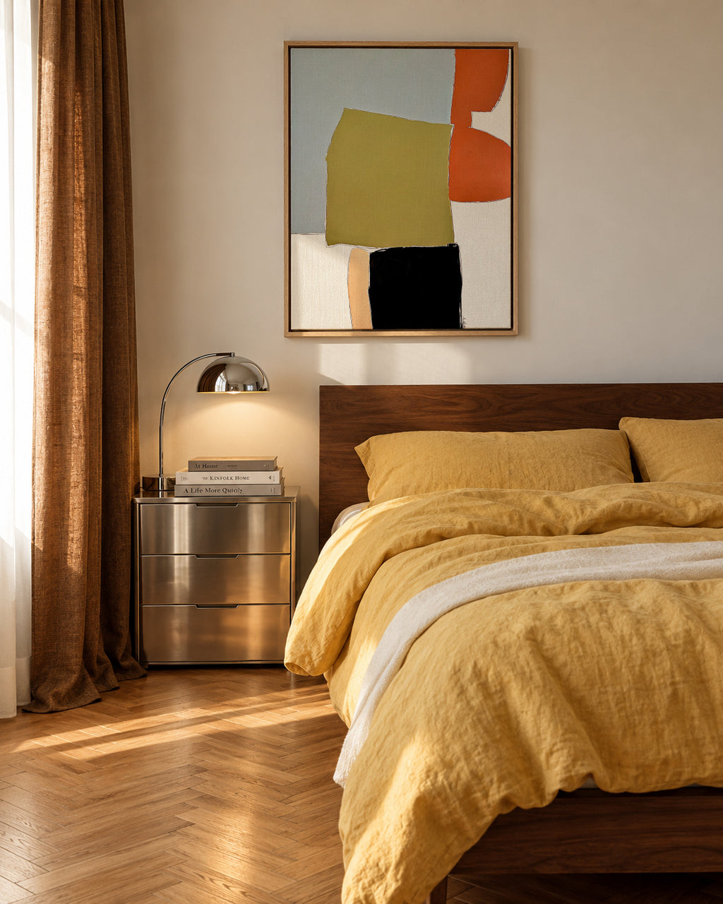 Flores - Framed canvas in an interior
