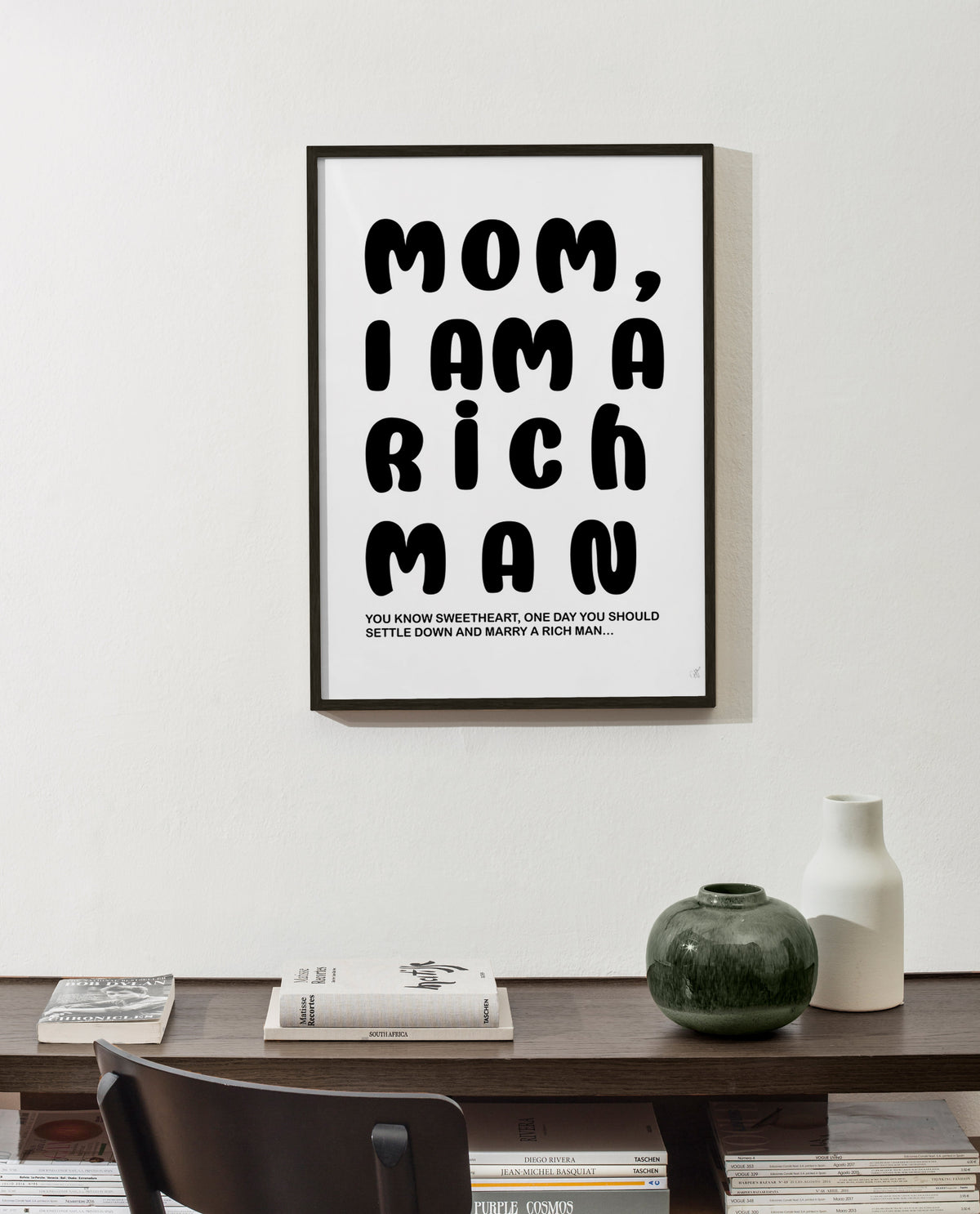 Ilustración tipográfica con texto humorístico – Product1