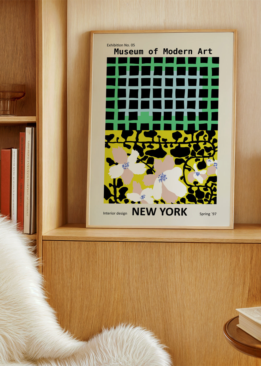 Museum of Modern Art New York - Framed poster in an interior