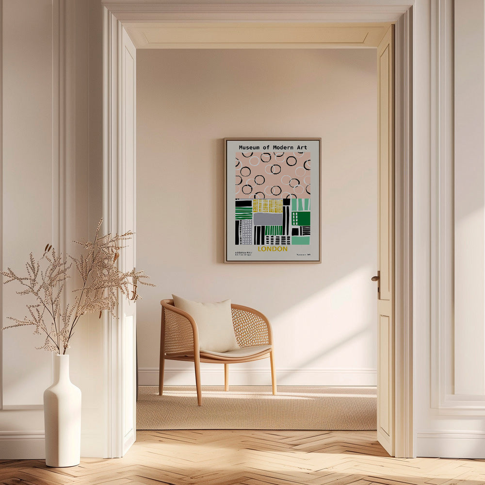 Cuadro de ciudades con póster tipográfico de Londres – Canvas1