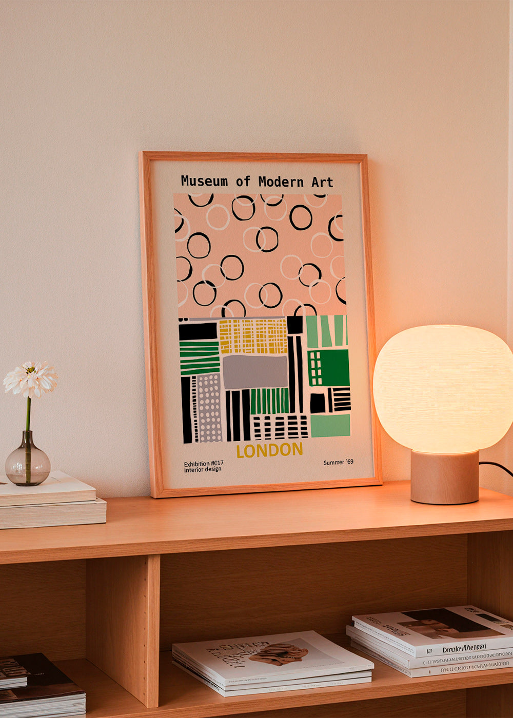 Cuadro de ciudades con póster tipográfico de Londres – Product1