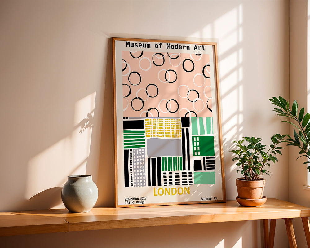 Cuadro de ciudades con póster tipográfico de Londres – Product3