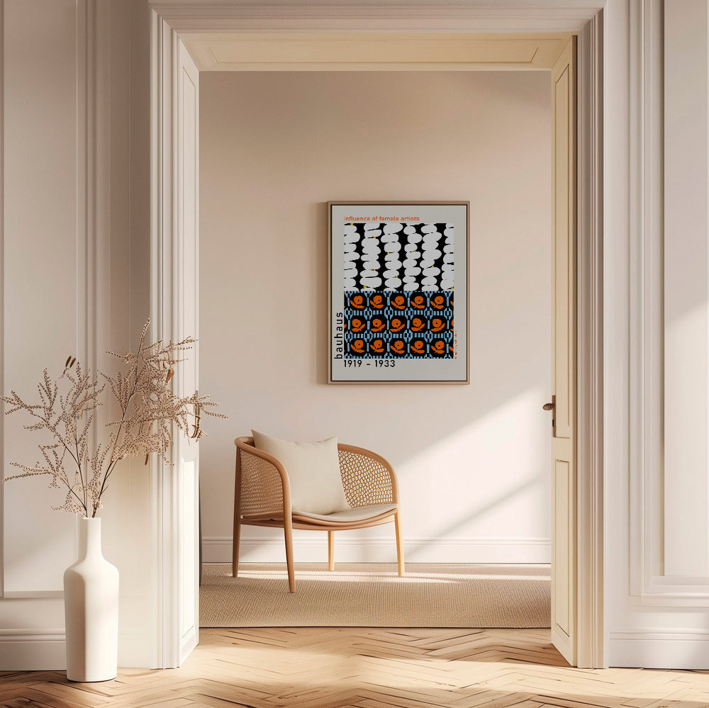 Cuadro vintage Bauhaus con patrones geométricos – Canvas1