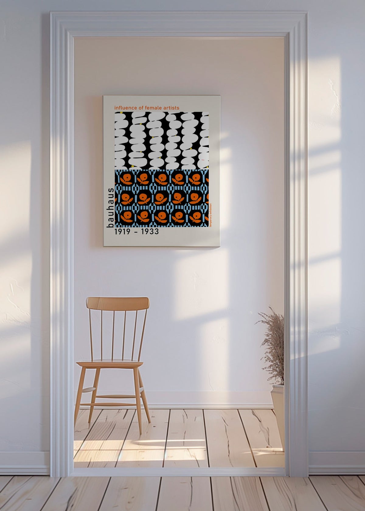 Cuadro vintage Bauhaus con patrones geométricos – Canvas