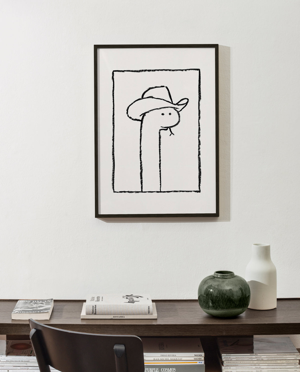 Ilustración de serpiente con sombrero – Product2