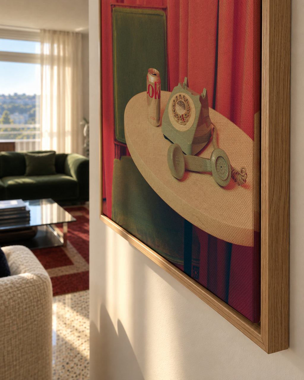Hotel Nights - Framed canvas detail