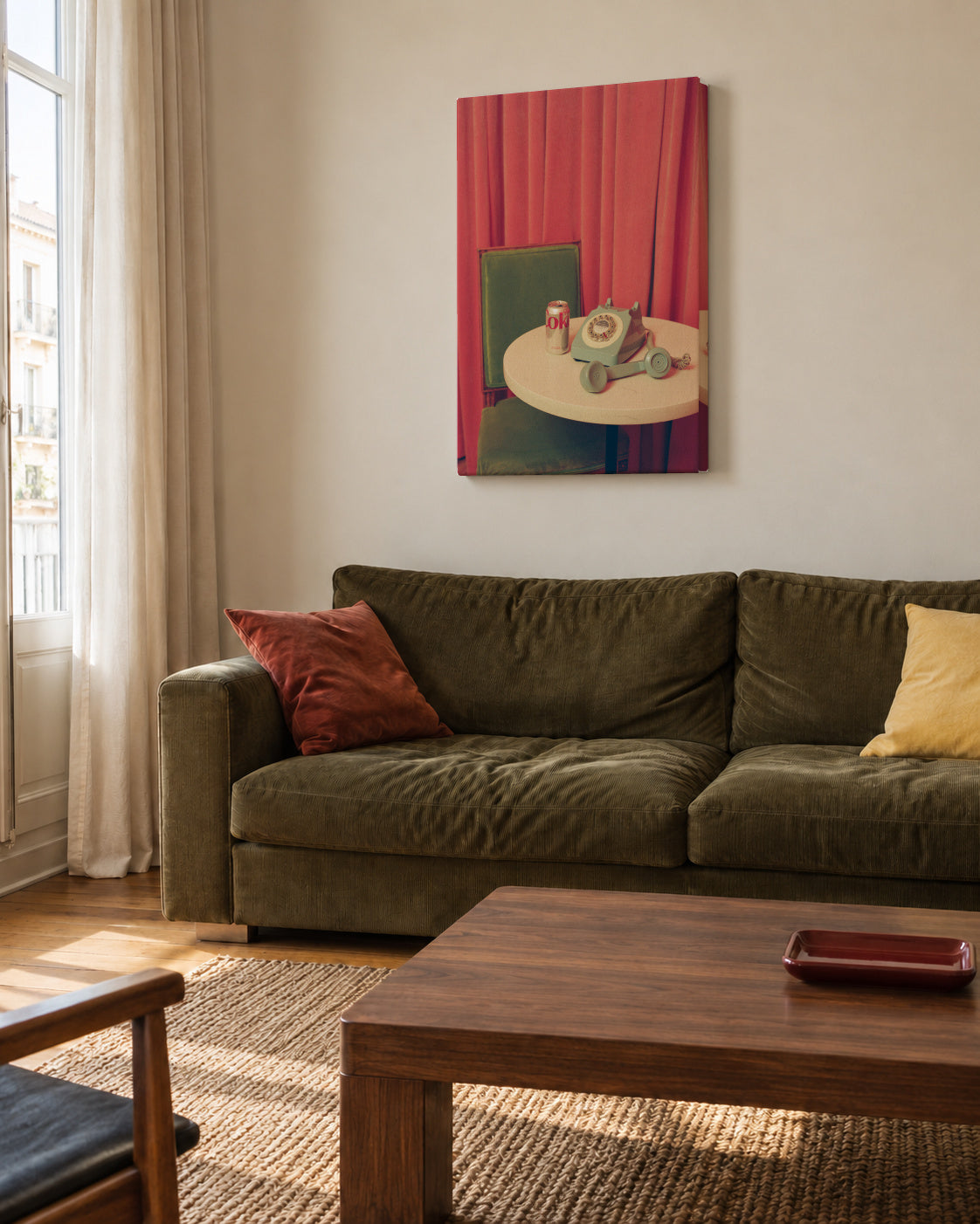 Hotel Nights - Unframed canvas in an interior