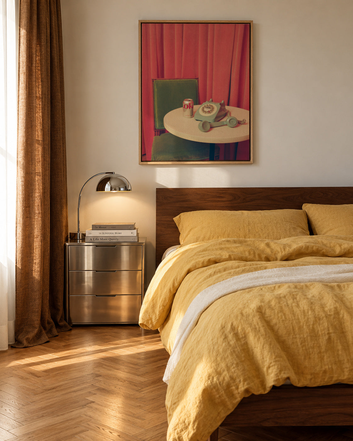 Hotel Nights - Framed canvas in an interior