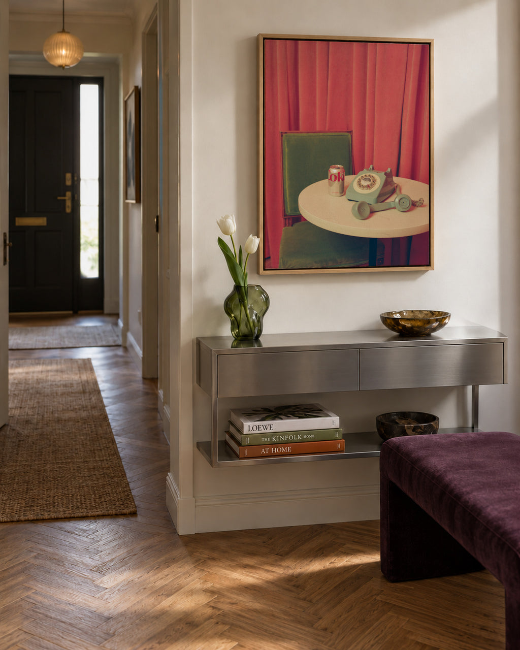 Hotel Nights - Framed canvas in an interior