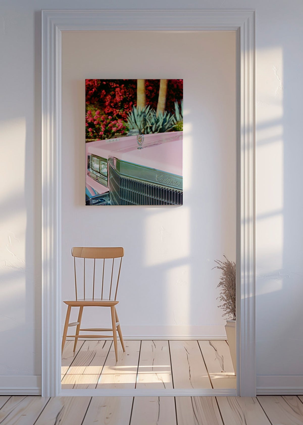 Cuadro vintage Cadillac rosa – Canvas