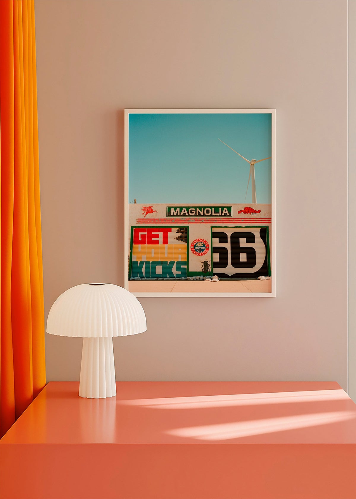 Cuadro de ciudades Route 66, mural fotográfico – Product1