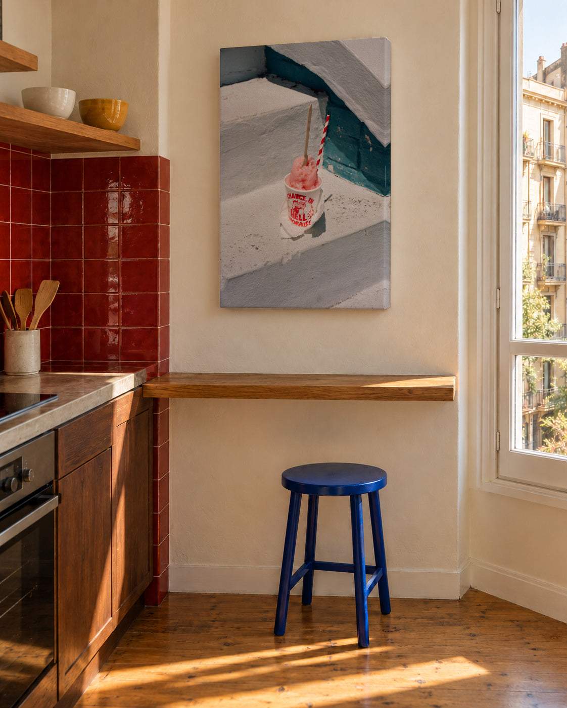 Chance In Hell - Unframed canvas in an interior
