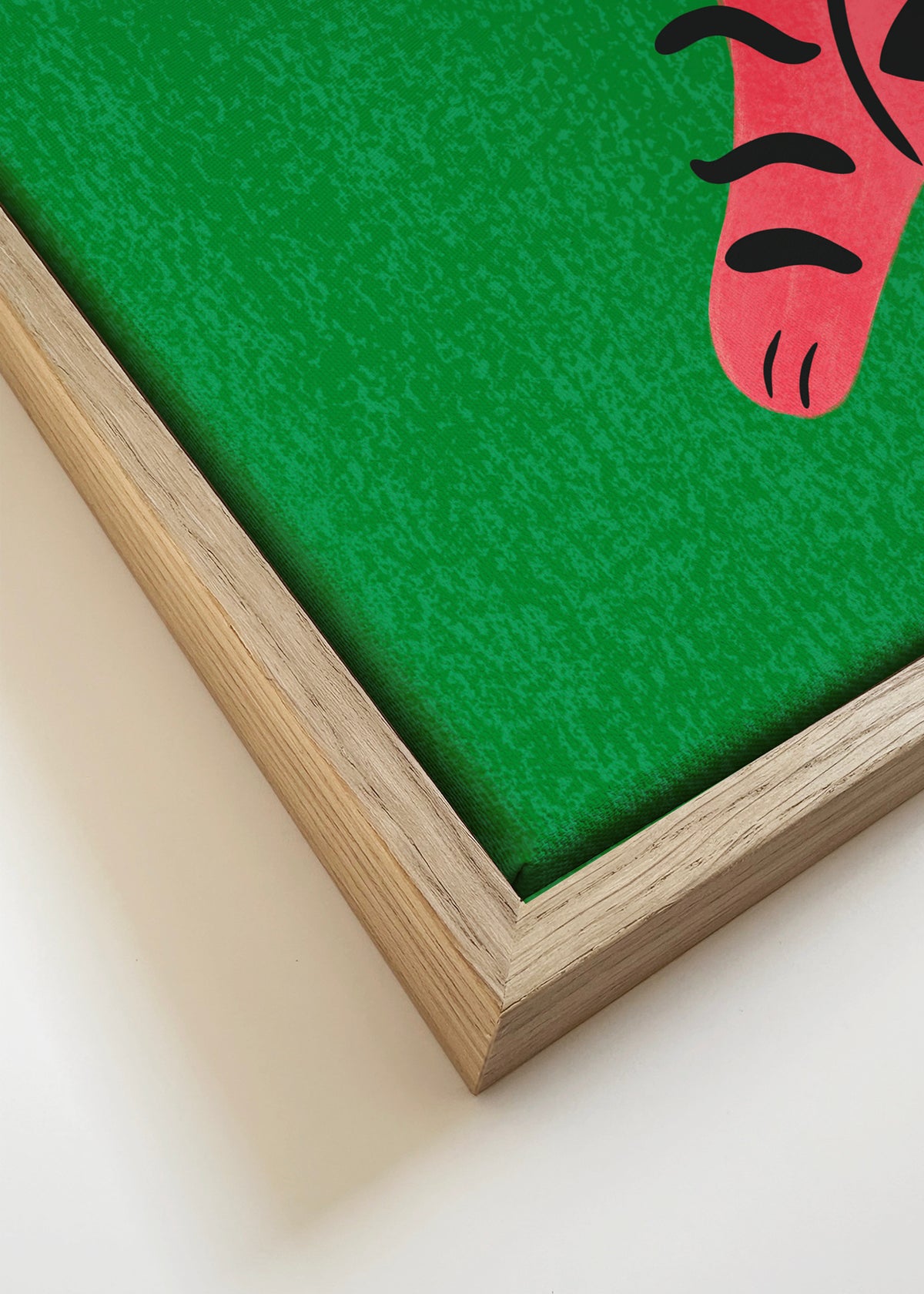 Cat Rug - Framed canvas detail