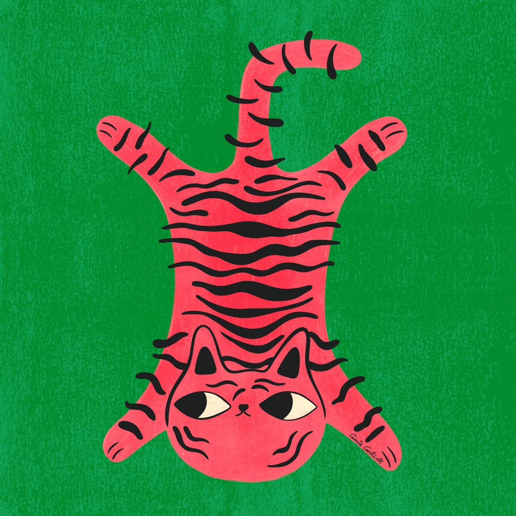 Cat Rug - Unframed art print