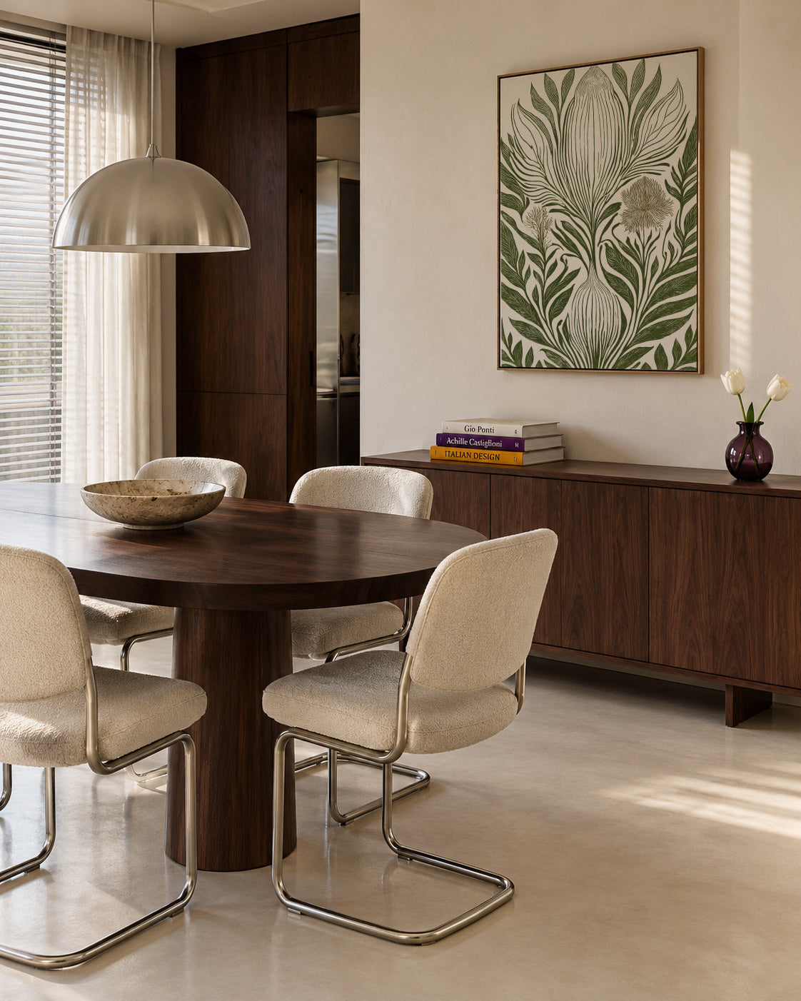 Nouveau Nature - Framed canvas in an interior
