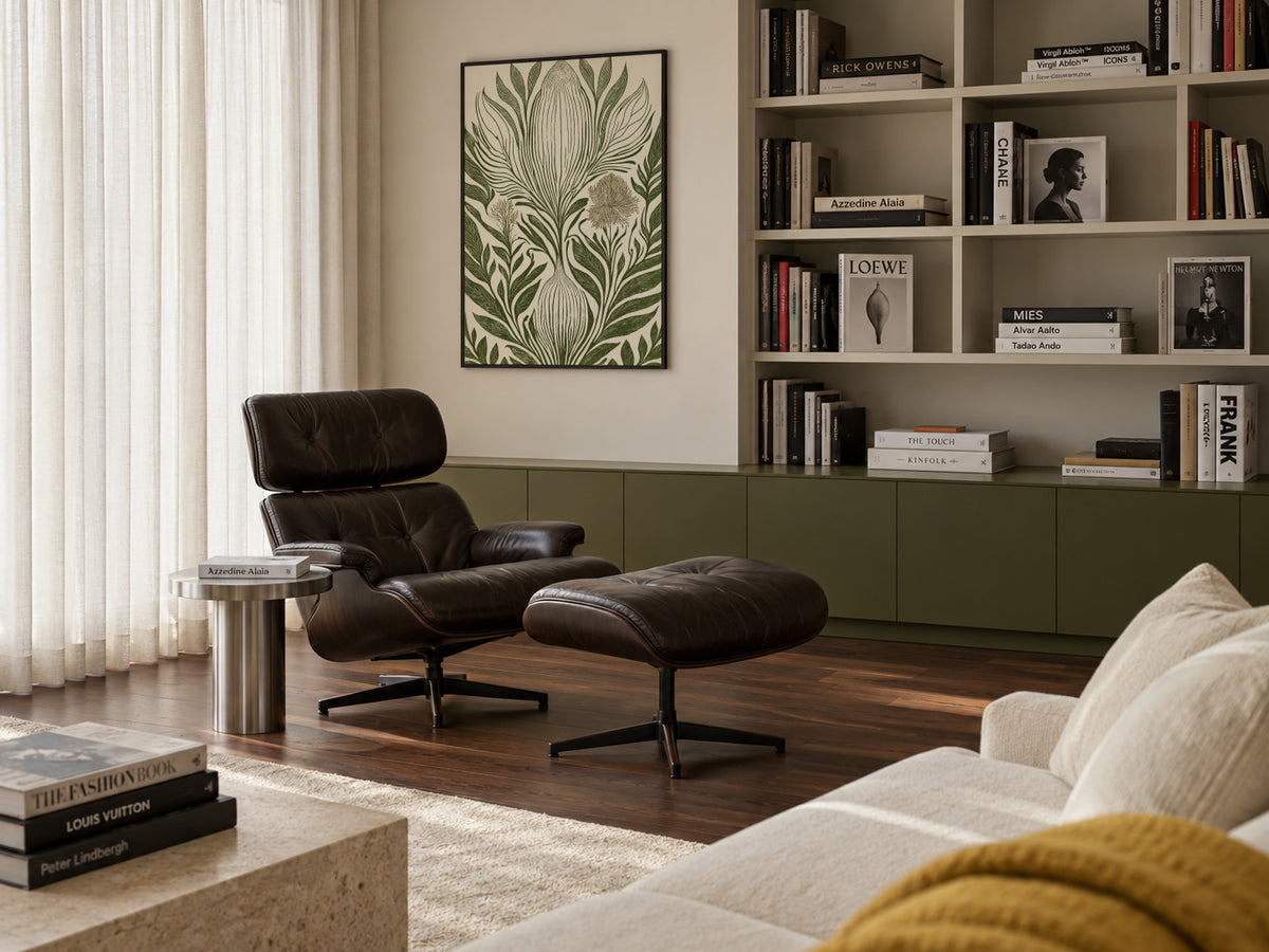 Nouveau Nature - Framed poster in an interior