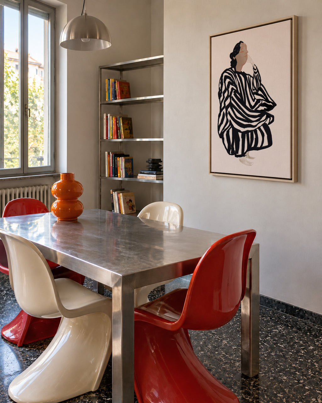 Female Figure 1 - Framed canvas in an interior