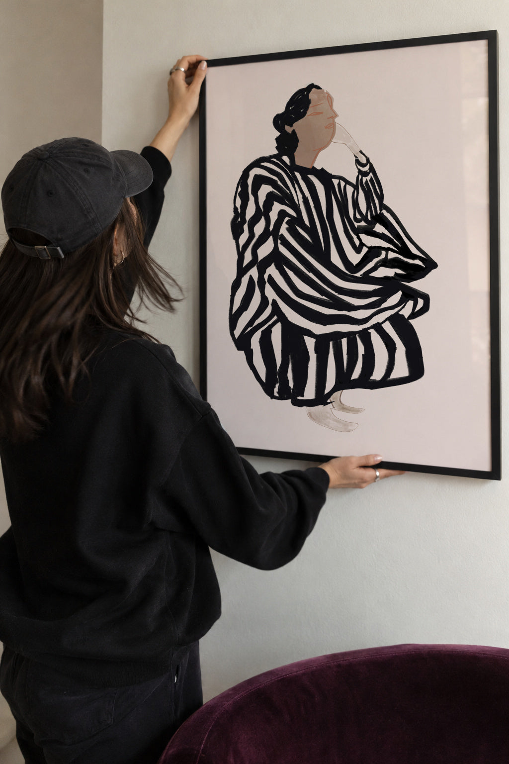 Female Figure 1 - Framed poster detail