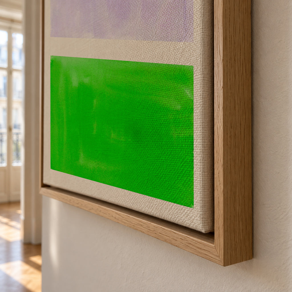 Colourfield 30 - Framed canvas detail