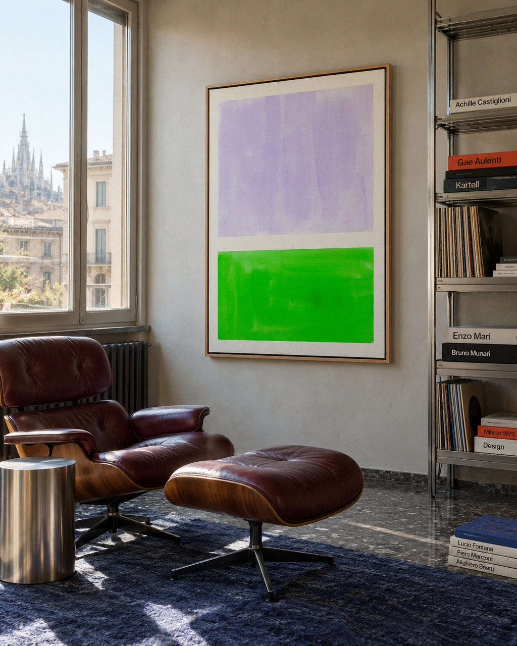 Colourfield 30 - Framed canvas in an interior