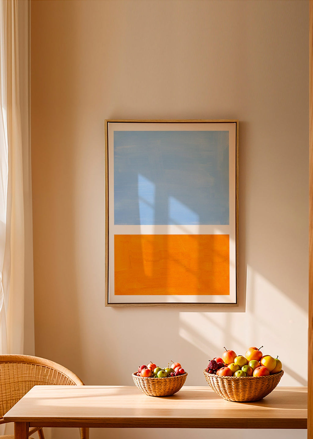 Cuadro abstracto con bloques de color – Canvas2