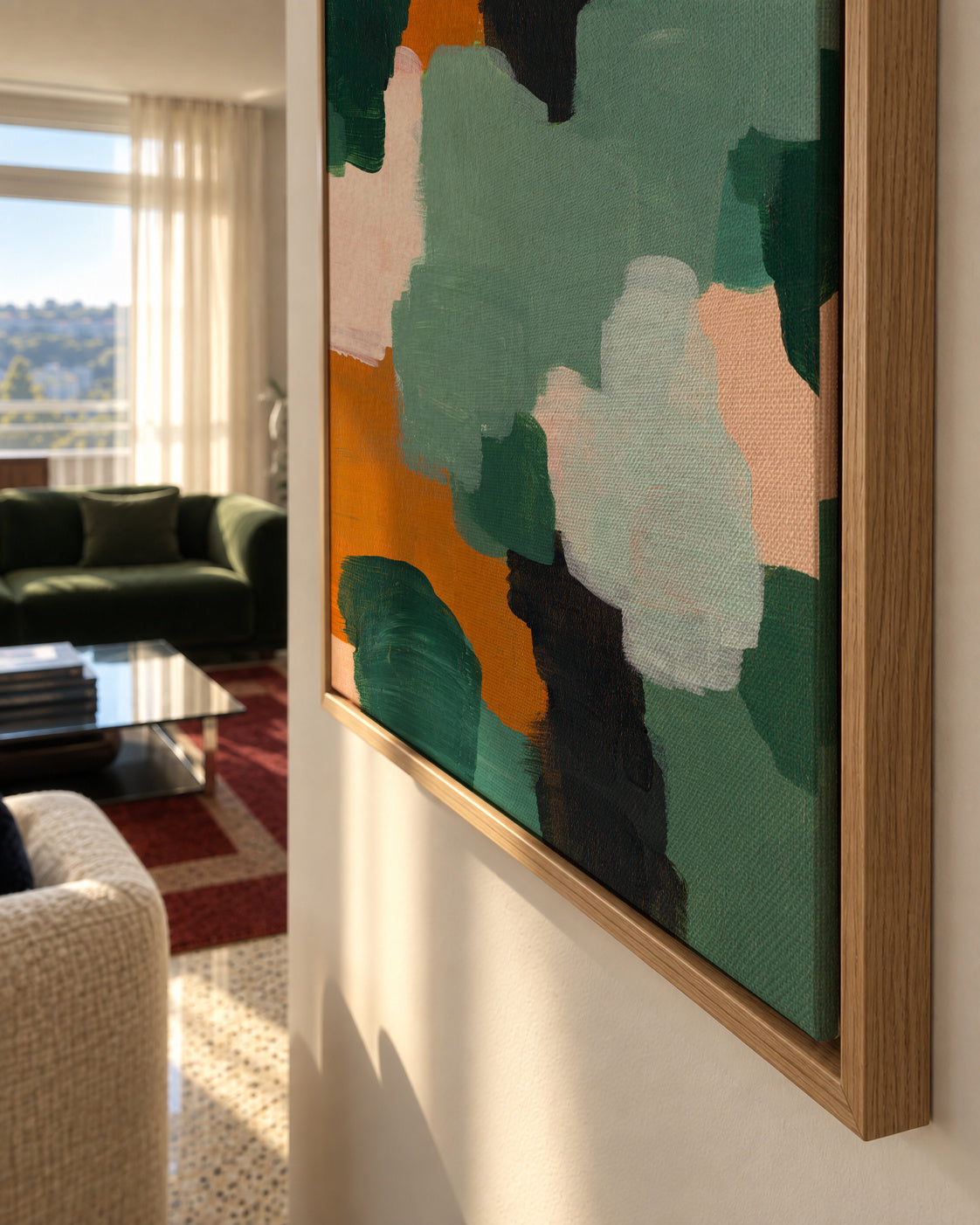 Abstract 64 - Framed canvas detail