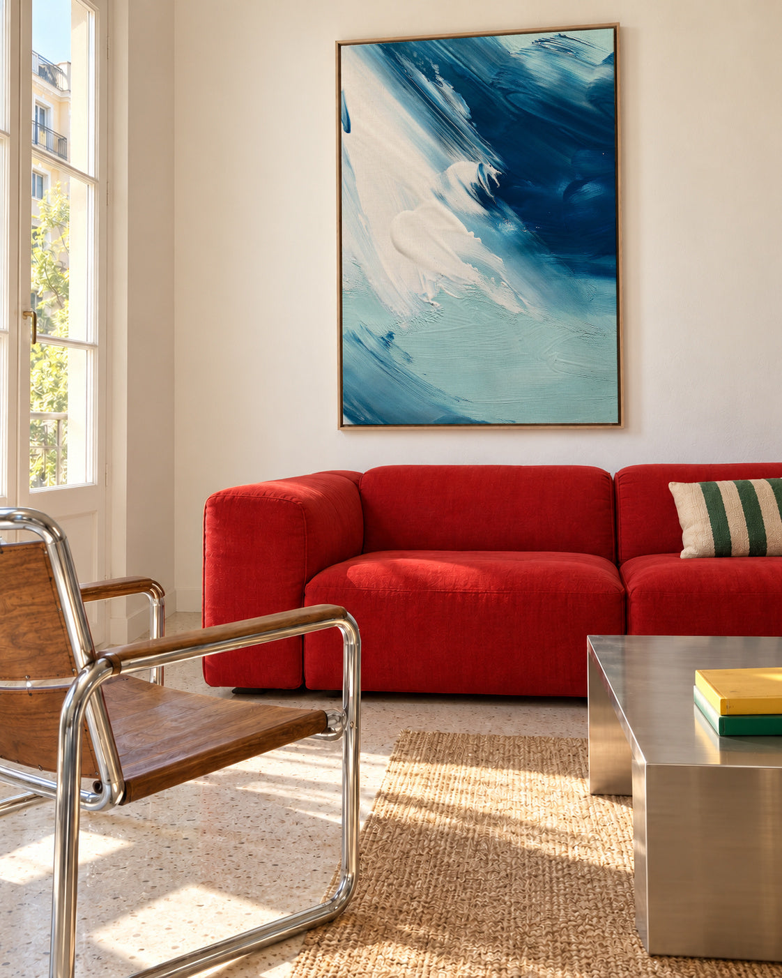 Abstract 47 - Framed canvas in an interior