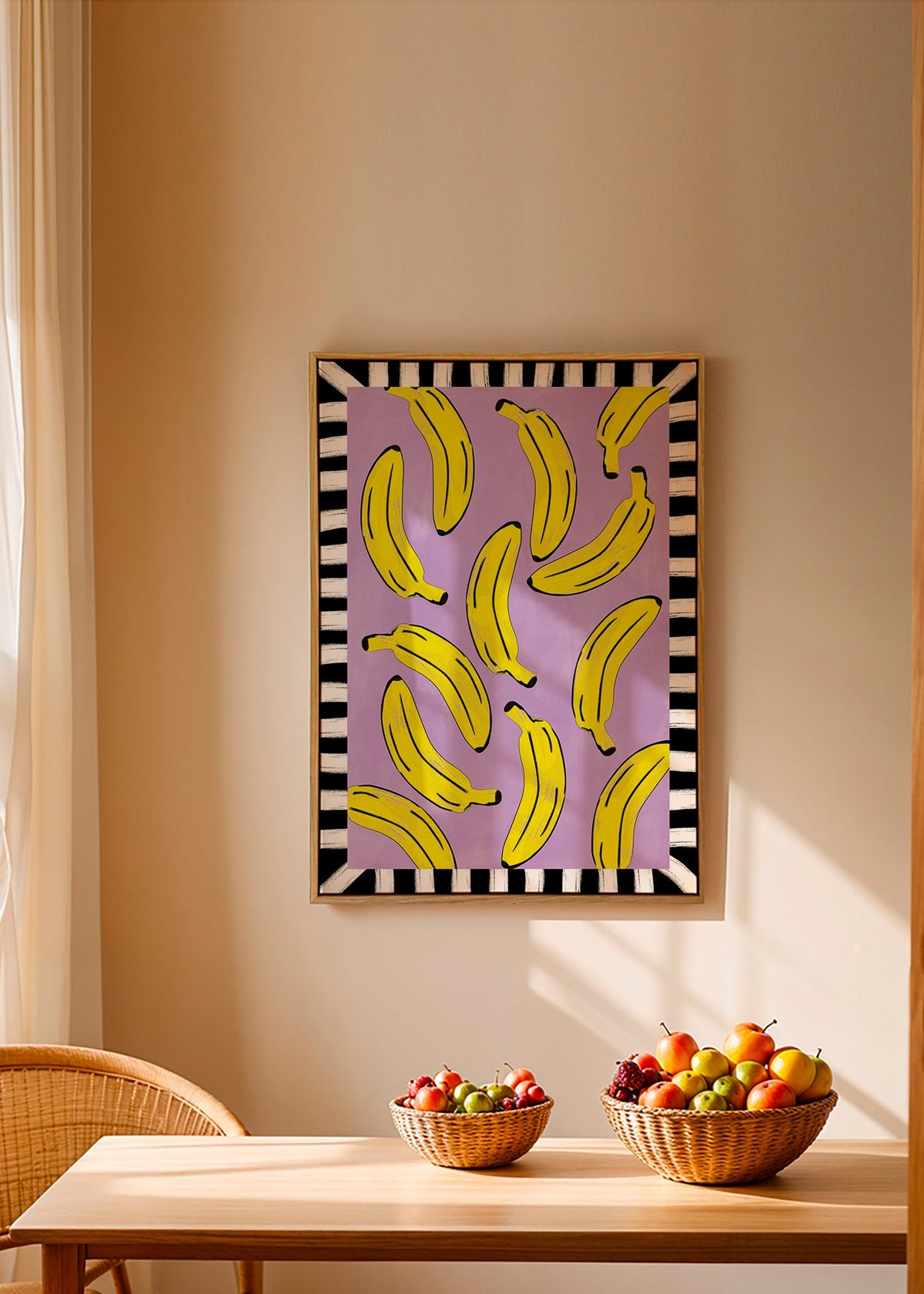 Cuadro de cocina con plátanos amarillos – Canvas2
