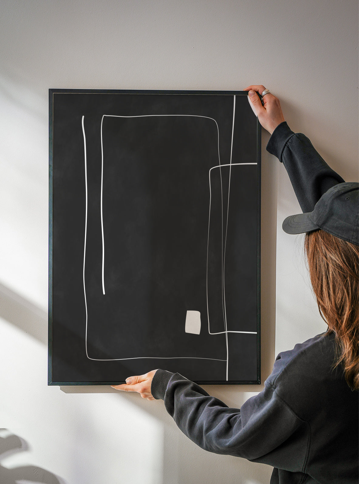 Minimal Linescape - Framed poster detail