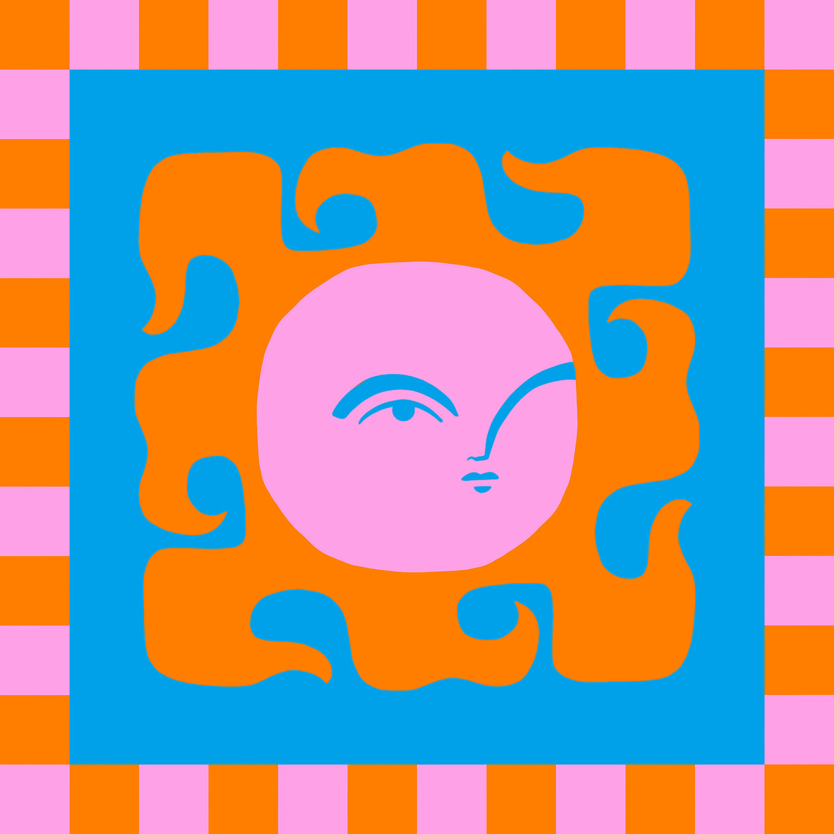 Sun Playful Gaze - Unframed art print