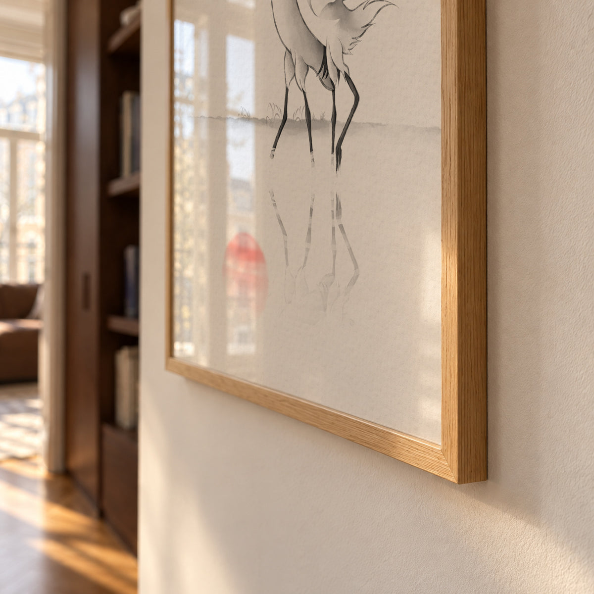 Love Cranes - Framed poster detail