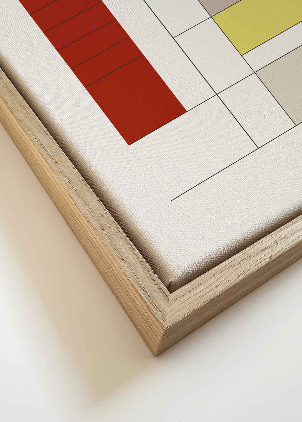 Built in Shapes no. 02 - Framed canvas detail