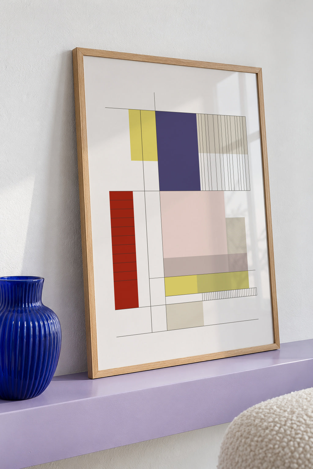 Built in Shapes no. 02 - Framed poster detail