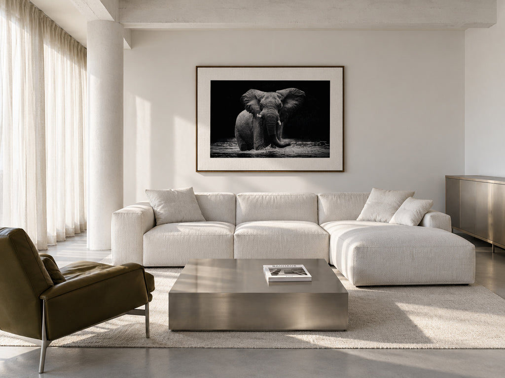Power 1 - Framed canvas in an interior