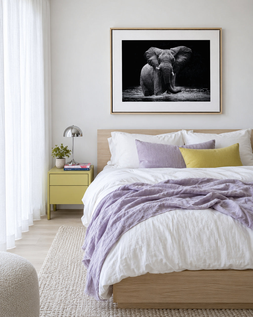 Power 1 - Framed canvas in an interior
