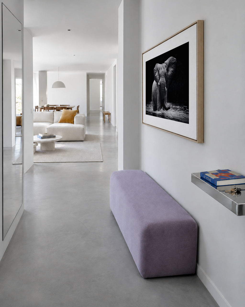 Power 1 - Framed canvas in an interior