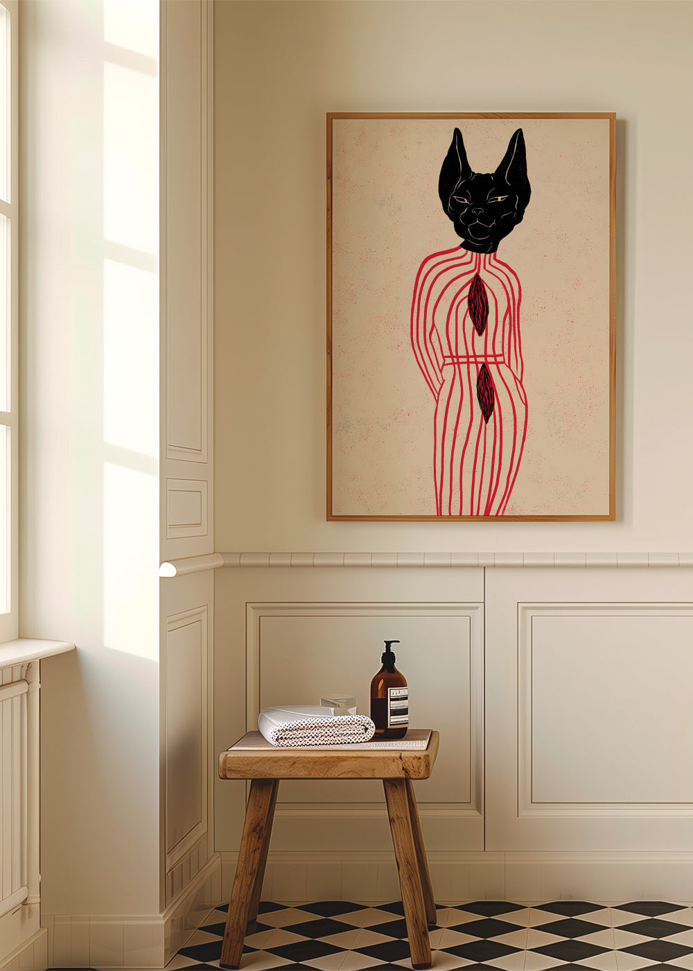 CANNIBAL II - Framed poster in an interior